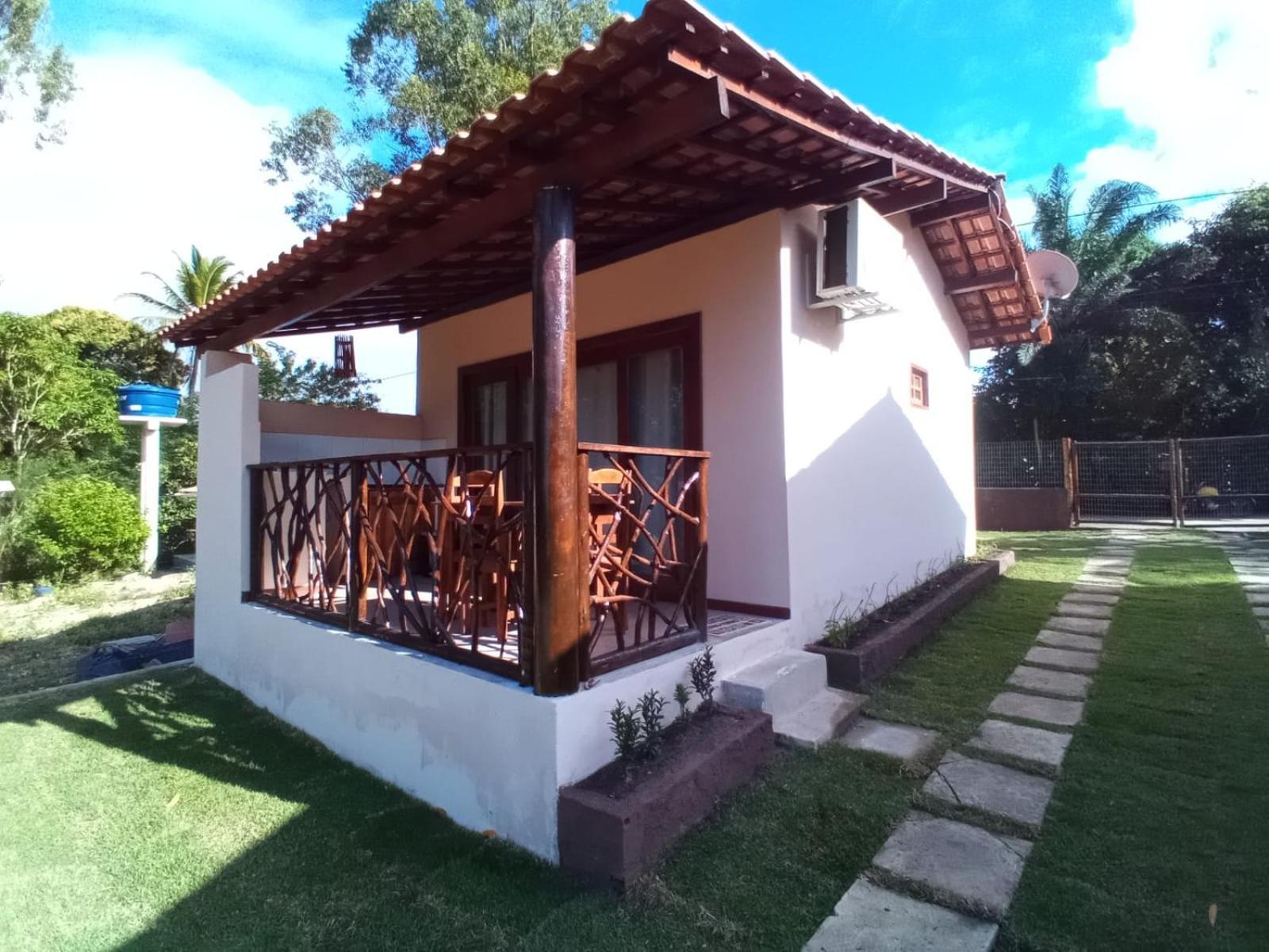 Paraíso da Falésia em Cumuruxatiba Villa Esterno foto